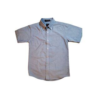 ARROW Boys Short Sleeve Button Front  Shirt Size 10
